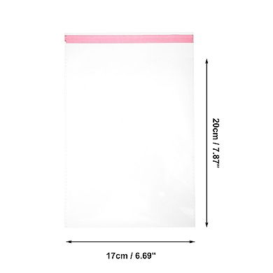 Waterproof with Hole Clear Self Sealing Bags for Treats 200 Pcs