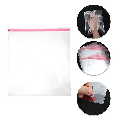 Portable with Hole Clear Self Sealing Bags for Treats 100 Pcs