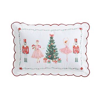 Nutcracker Ballet Christmas Throw Pillow