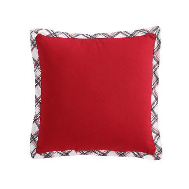 Snowman Face Holiday Throw Pillow