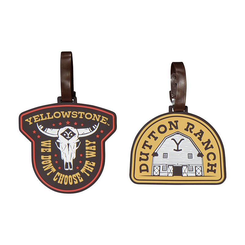 Yellowstone 2-pc. Luggage Tag Set, Brown