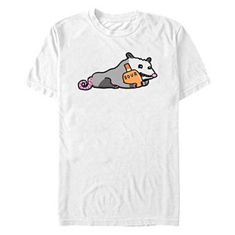 Men's Possum Holding Bottle Graphic Tee