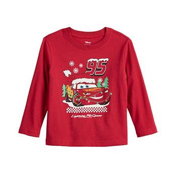 Disney / Pixar's Cars Christmas Lightning McQueen Baby & Toddler Boy Long Sleeve Graphic Tee by Jumping Beans®