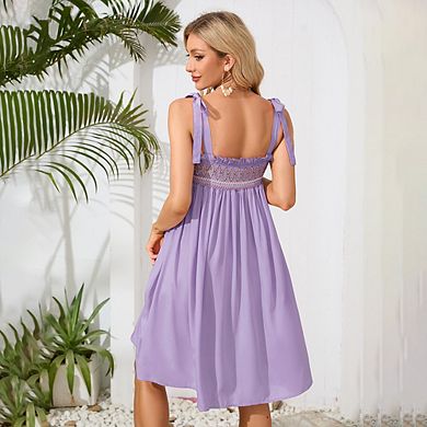 Women Maternity Dress Summer Sleeveless Midi Dresses Adjustable Straps Nursing Dress