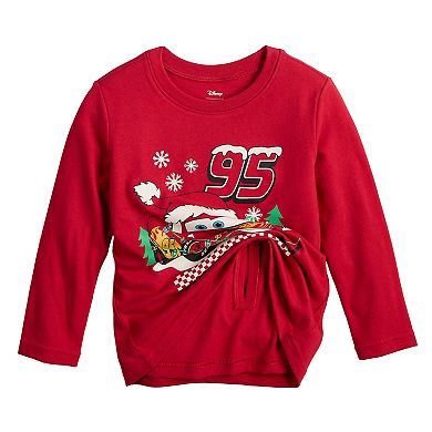 Toddler & Boys 4-12 Jumping Beans® Disney / Pixar's Cars Lightning McQueen Adaptive Physical Long Sleeve Graphic Tee