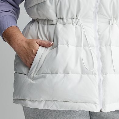 Plus Size Tek Gear® Cinched Waist Puffer Vest