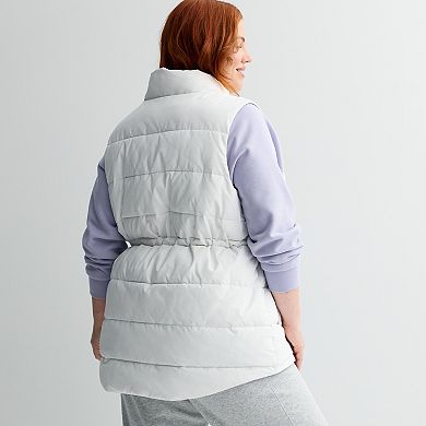 Plus Size Tek Gear® Cinched Waist Puffer Vest
