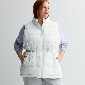 Plus Size Tek Gear® Cinched Waist Puffer Vest