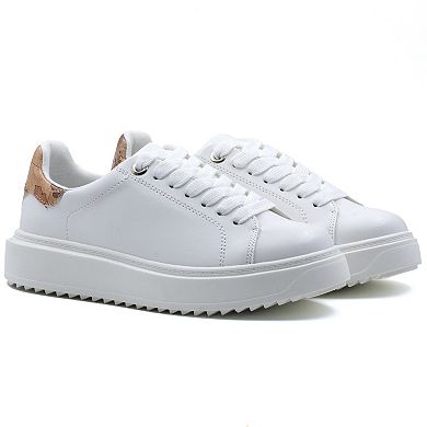 MILOCACA Women's Lace Up Platform Sneakers