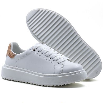 MILOCACA Women's Lace Up Platform Sneakers