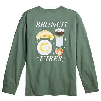 Girls 6-20 SO® Long Sleeve Oversized Graphic Tee In Regular & Plus Size