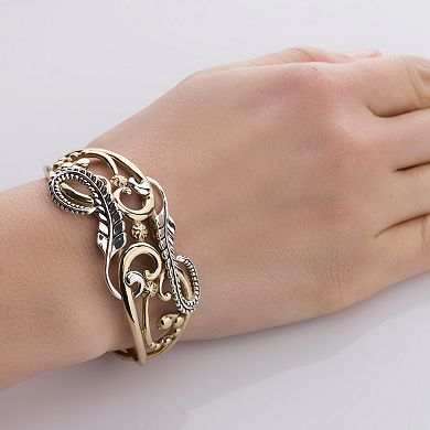 Southwest Spirit® Sterling Silver Flower Leaf Bracelet