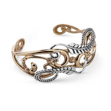 Southwest Spirit® Sterling Silver Flower Leaf Bracelet