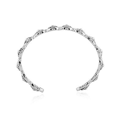 Southwest Spirit® Sterling Silver Concha Cuff Bracelet