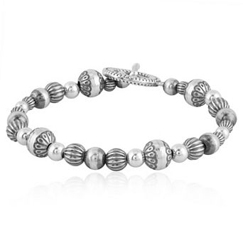 Southwest Spirit® Sterling Silver Native Beaded Bracelet