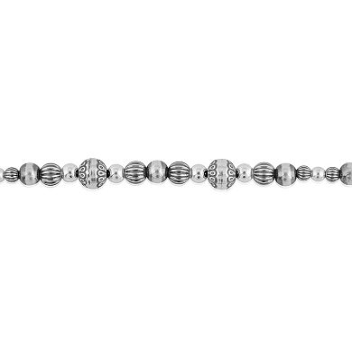 Southwest Spirit® Sterling Silver Native Beaded Bracelet
