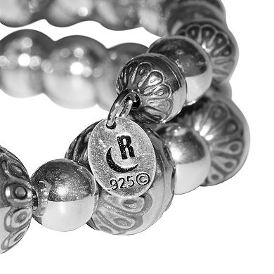 Southwest Spirit® Sterling Silver Native Bead Adjustable Bracelet