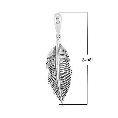 Southwest Spirit® Sterling Silver Feather Pendant