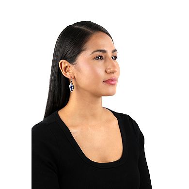 Southwest Spirit® Sterling Silver Lapis Lazuli Arrowhead Leverback Earrings