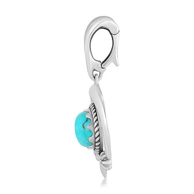 Southwest Spirit® Sterling Silver Turquoise Naja Pendant