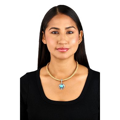 Southwest Spirit® Sterling Silver Turquoise Naja Pendant