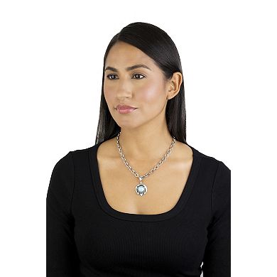 Southwest Spirit® Sterling Silver Turquoise Naja Pendant