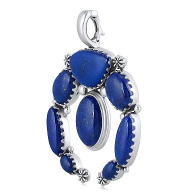 Southwest Spirit® Sterling Silver Multi-Stone Lapis Lazuli Naja Pendant