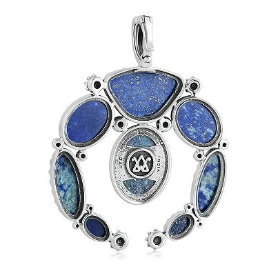 Southwest Spirit® Sterling Silver Multi-Stone Lapis Lazuli Naja Pendant