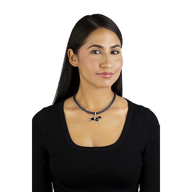 Southwest Spirit® Sterling Silver Black Agate Spirit Horse Pendant