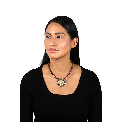 Southwest Spirit® Sterling Silver Multi Decorated Gemstone Pendant