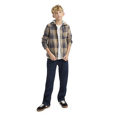 Boys 8-20 Levi's® Hooded Plaid Flannel Shacket