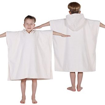 Kids SUPERIOR Ultra-Soft Cotton Hooded Poncho Bath Towel