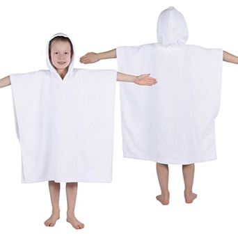Kids SUPERIOR Ultra-Soft Cotton Hooded Poncho Bath Towel
