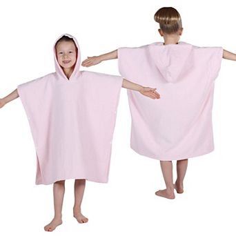 Kids SUPERIOR Ultra-Soft Cotton Hooded Poncho Bath Towel