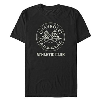 Big & Tall Corvette Athletic Club Graphic Tee