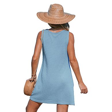 Women's CUPSHE Sleeveless Knotted Cover-Up Mini Dress