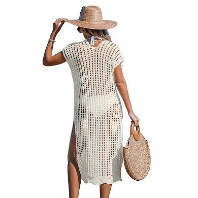 Women's CUPSHE Short Sleeve Cut-Out Cover-Up Dress