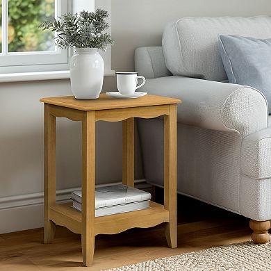 Madison Park Eleanor End Table with Storage Shelf