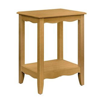 Madison Park Eleanor End Table with Storage Shelf