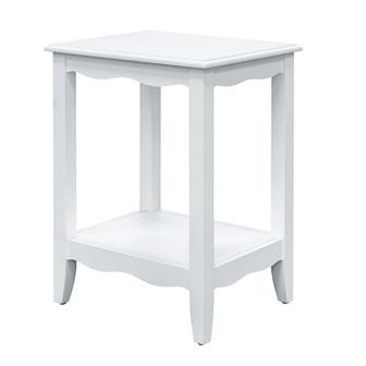 Madison Park Eleanor End Table with Storage Shelf
