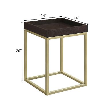 INK+IVY Modena Square Nesting End Table with Tray Top