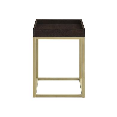 INK+IVY Modena Square Nesting End Table with Tray Top