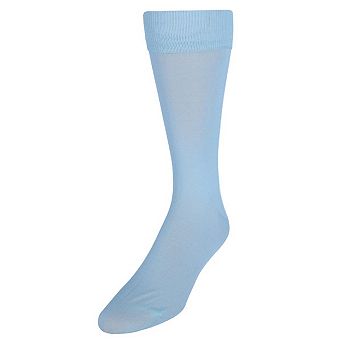 Vannucci Men's Solid FashionColored Soft Mercerized Cotton Dress Sock