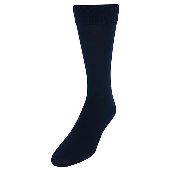 Vannucci Men's Solid FashionColored Soft Mercerized Cotton Dress Sock