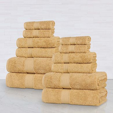 SUPERIOR Oregon Solid Cotton 12-pc. Towel Set