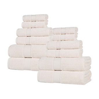 SUPERIOR Oregon Solid Cotton 12 pc Towel Set