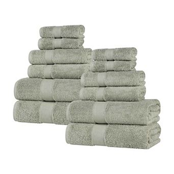 SUPERIOR Oregon Solid Cotton 12 pc Towel Set