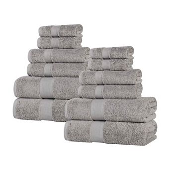 SUPERIOR Oregon Solid Cotton 12 pc Towel Set
