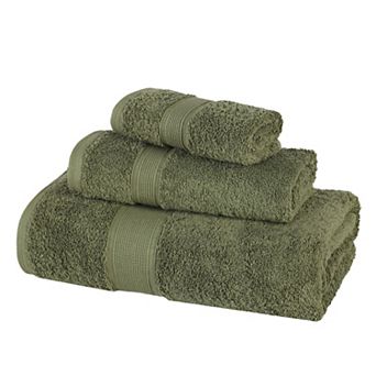 SUPERIOR Oregon Solid Cotton 3 pc Towel Set