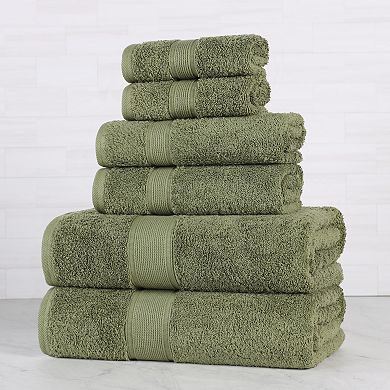 SUPERIOR Oregon Solid Cotton 6-pc. Towel Set